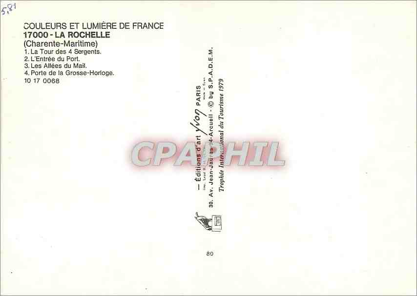 CPM La Rochelle  — Rückseite