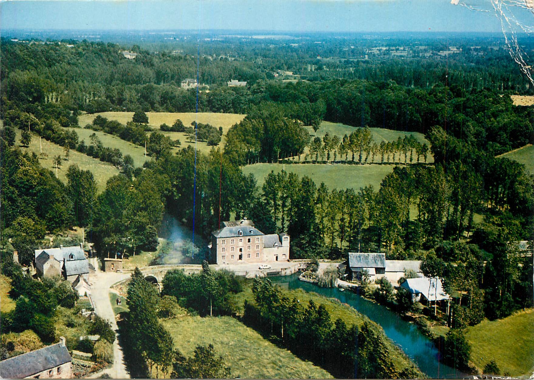 Antrain-sur-Couesnon — Vue aérienne — Le moulin sur le Couesnon — Imprimeur Conibier