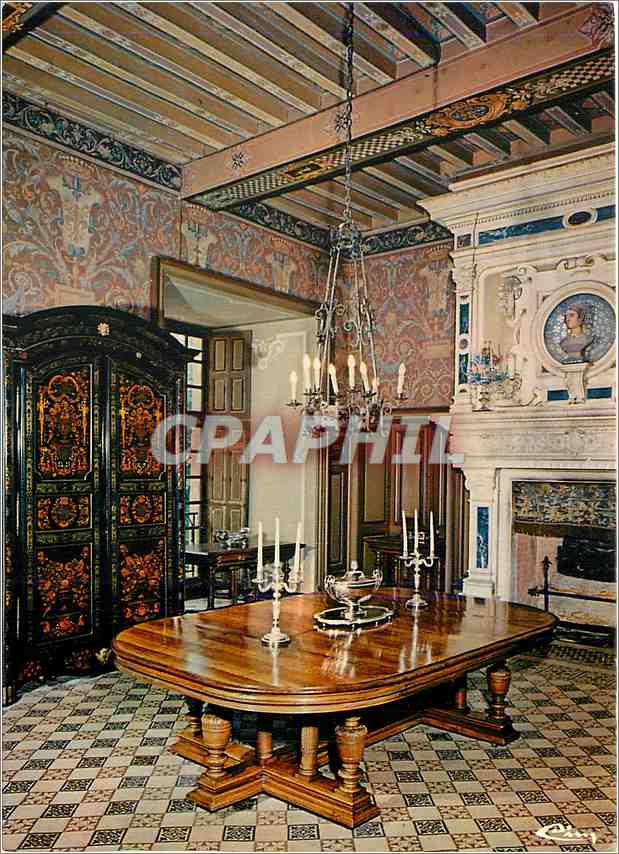 CPM Combourg L et V Le Chateau Salle a manger Ancienne salle des Gardes 