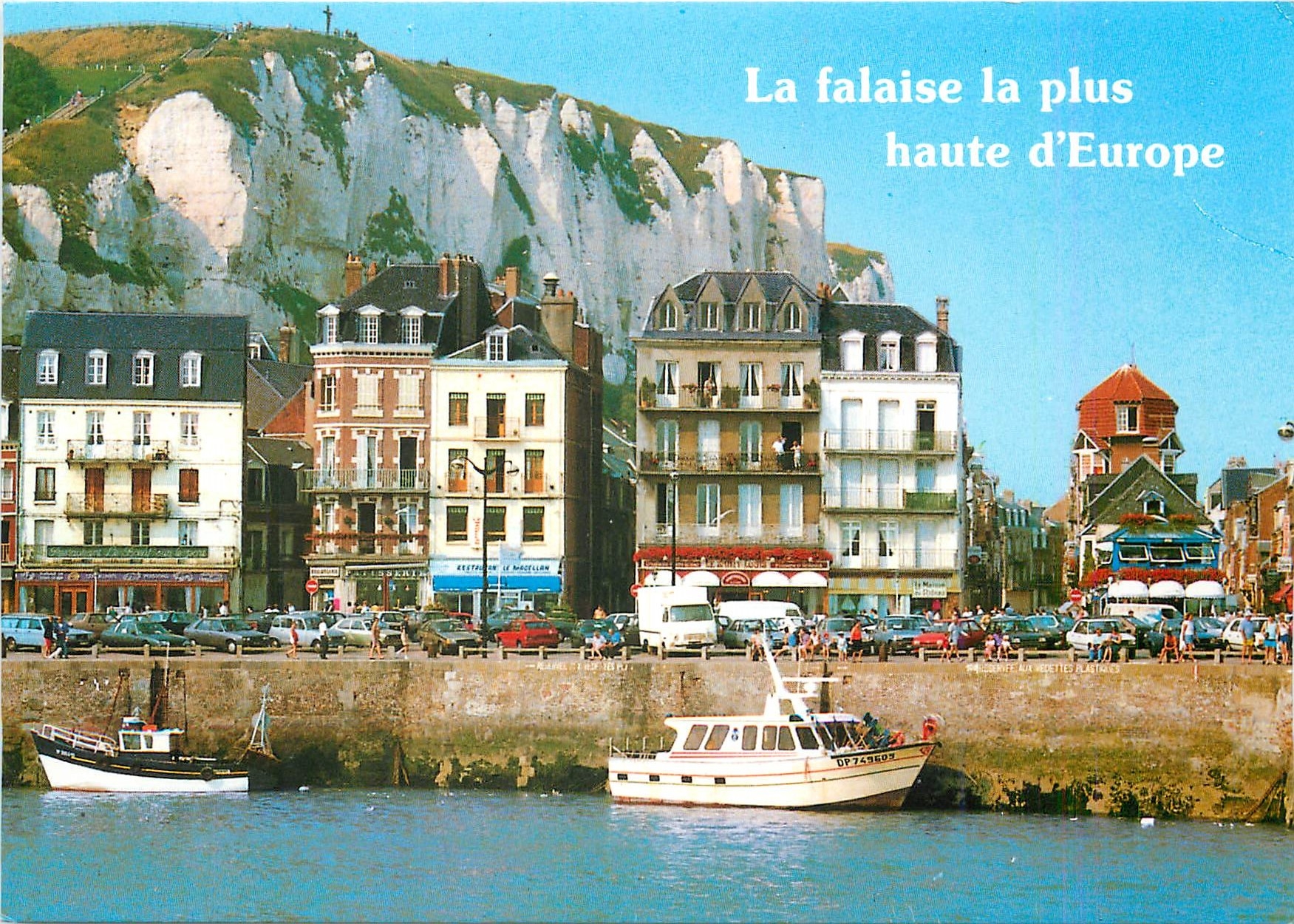 CPM La Falaise la plus haute d'Europe Le Treport