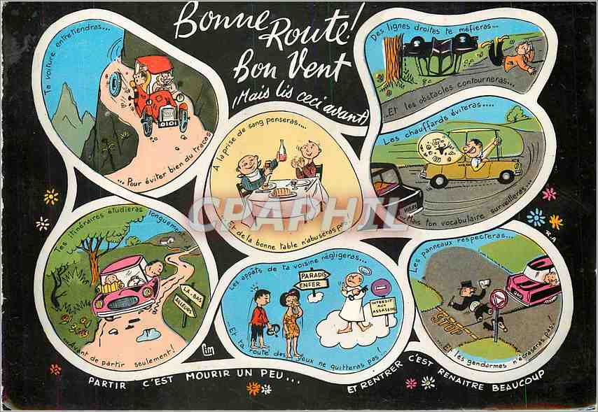 CPM Bonne Route Bon Vent 