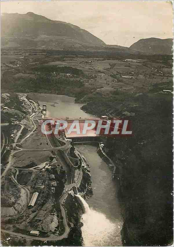 CPM Vue aerienne sur le Barrage de Genissiat 