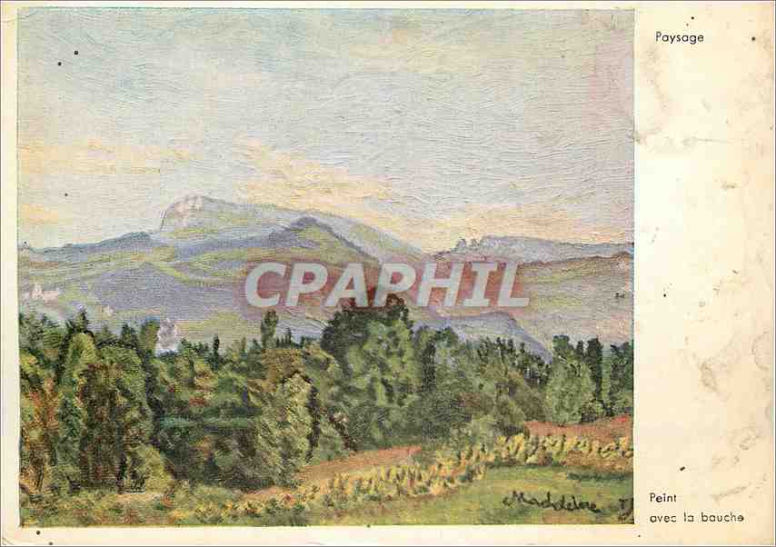 Landschaft — Ölmalerei — Editions des Artistes mutilés, Nr. F 1201