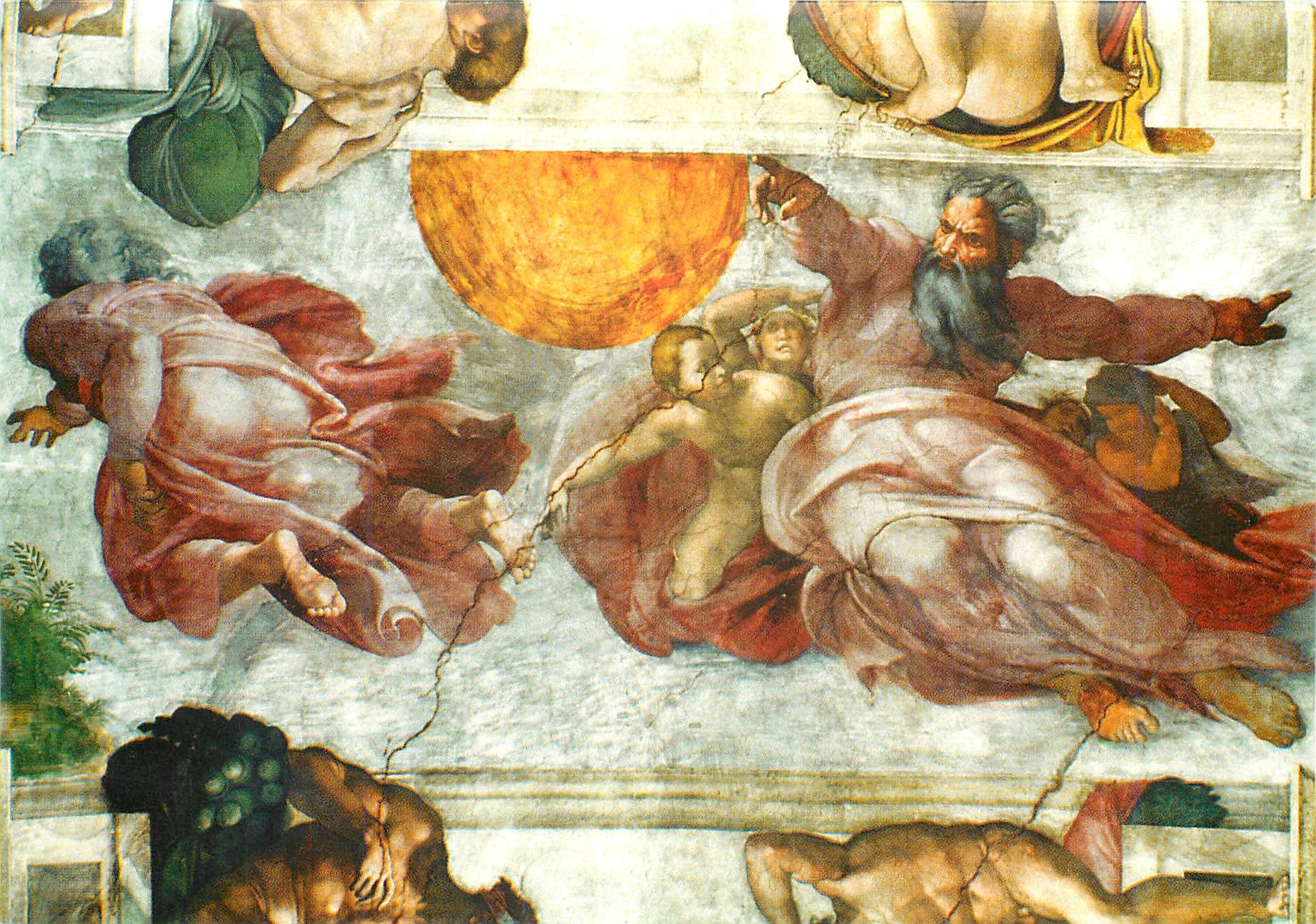 CPM Buonarroti Michelangelo Plafond de la Chapelle Sixtine 