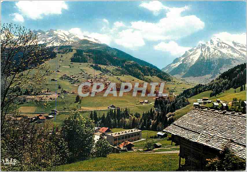 La Clusaz (Hte-Savoie) — panorama sur l'Aiguille et l'Etale — éditeur IRIS