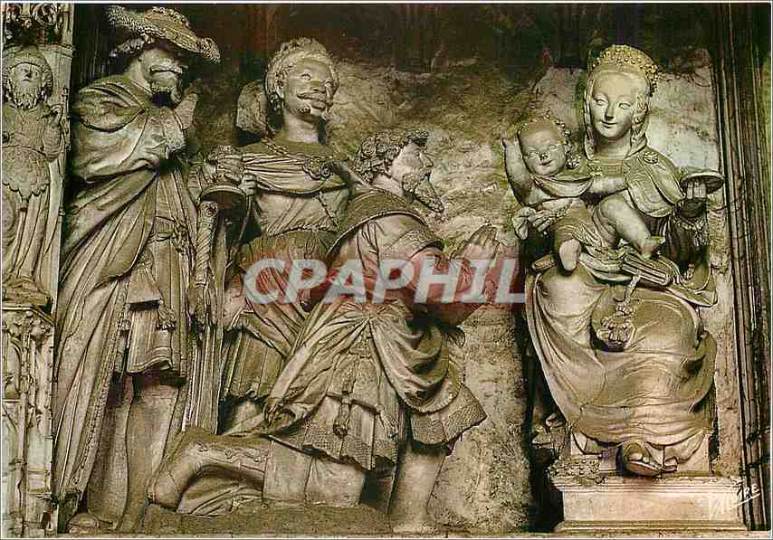 CPM Les Merveilles de Chartres Eure et Loir Le Tour du Choeur de la Cathedrale l'Adoration des Mages