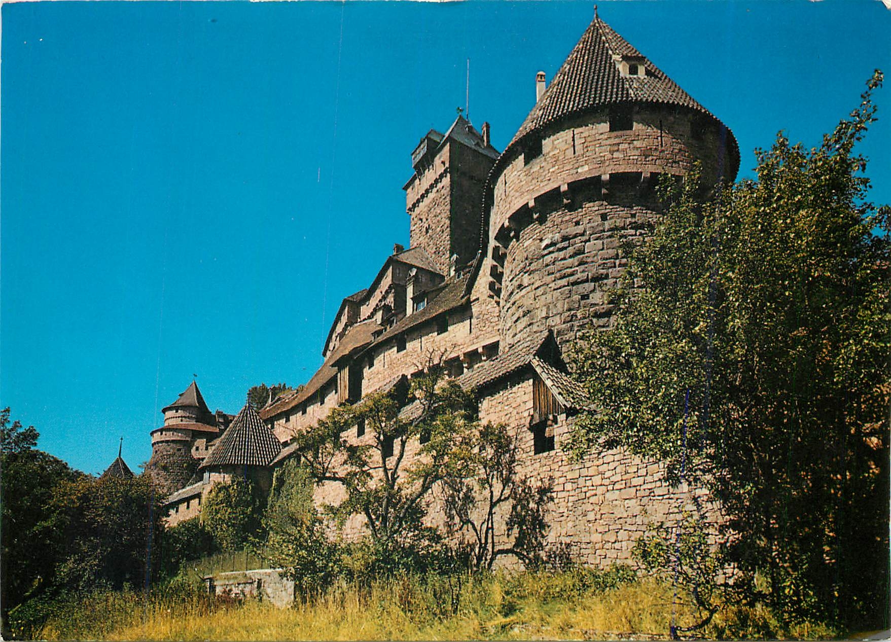CPM Chateau du Haut Koenigsbourg Bas Rhin Facade Sud Grand Bastion 