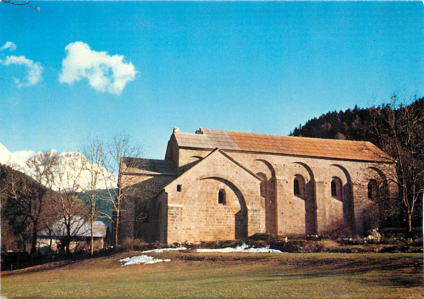 Abbaye romane de Boscodon — vue du Nord après restauration — Association des Amis de Boscodon