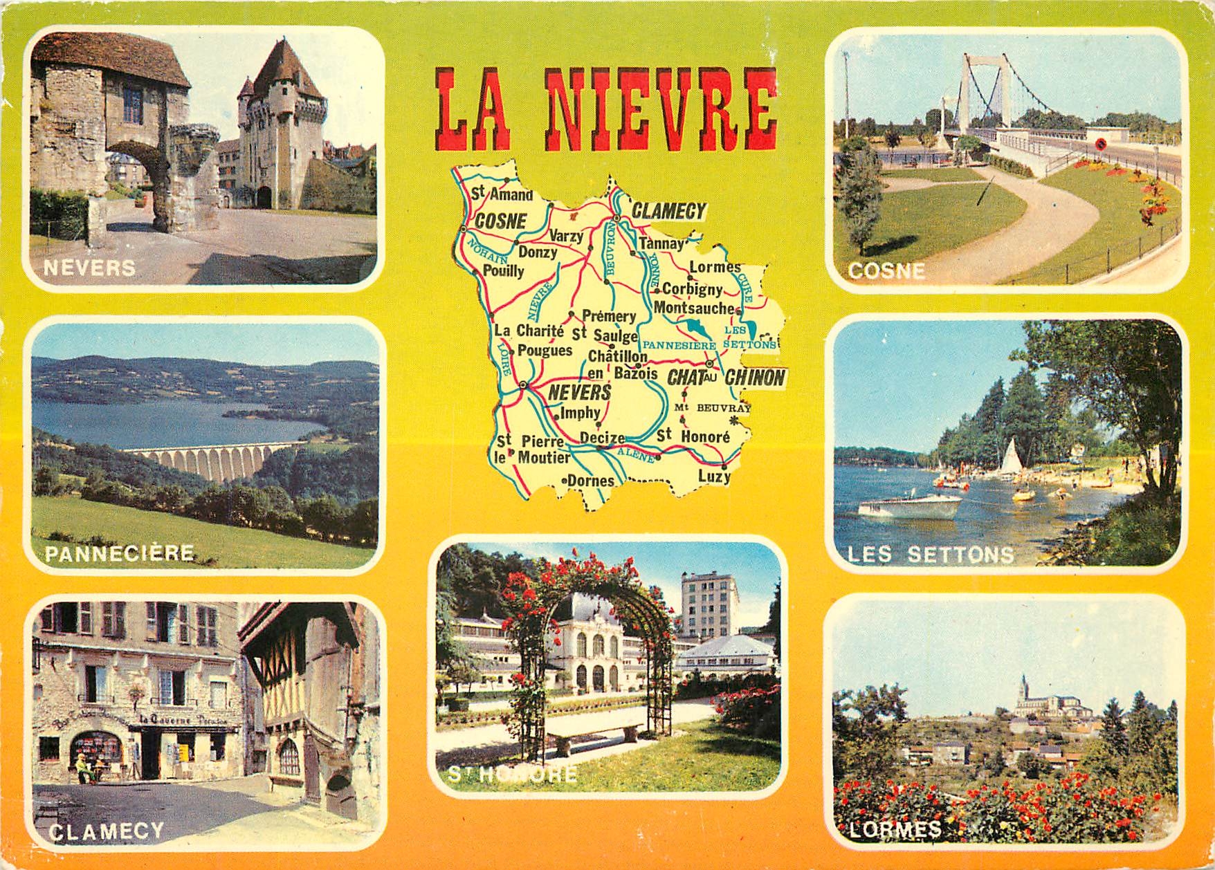 CPM La Nievre Nevers Panneciere Clamecy Cosne Les Settons Lormes St Honore