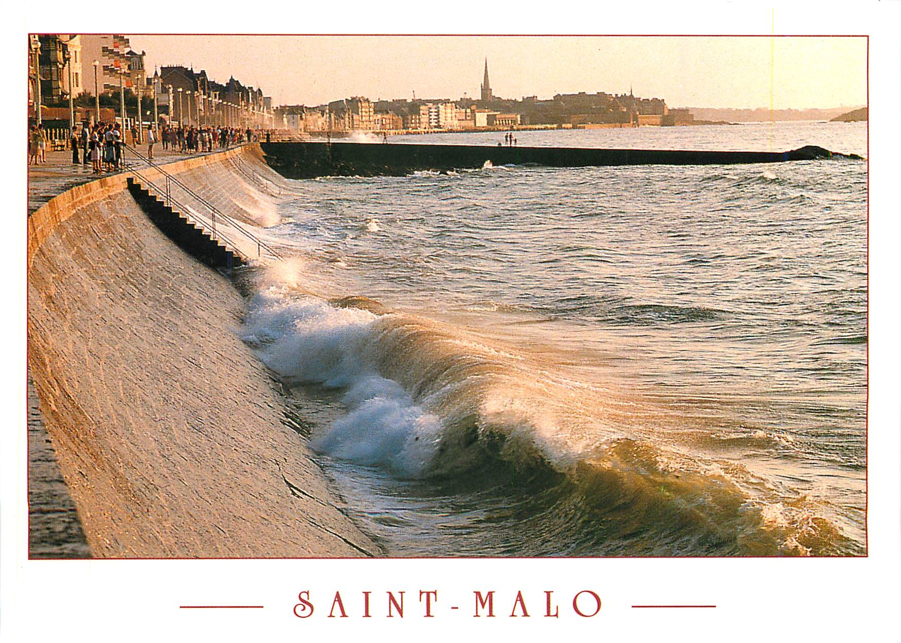 Saint-Malo — Vue de la promenade du Sillon — Éditions VCA / Alliance Ganténe