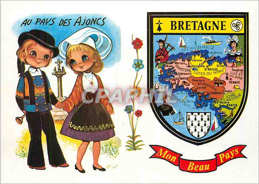 CPM Au pays des Ajoncs Bretagne Mon Beau Pays 
