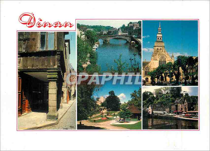 Dinan — Mittelalterliche Stadt, verschiedene Ansichten der Stadt, die Rance und die gotische Brücke — Éditions Dubray