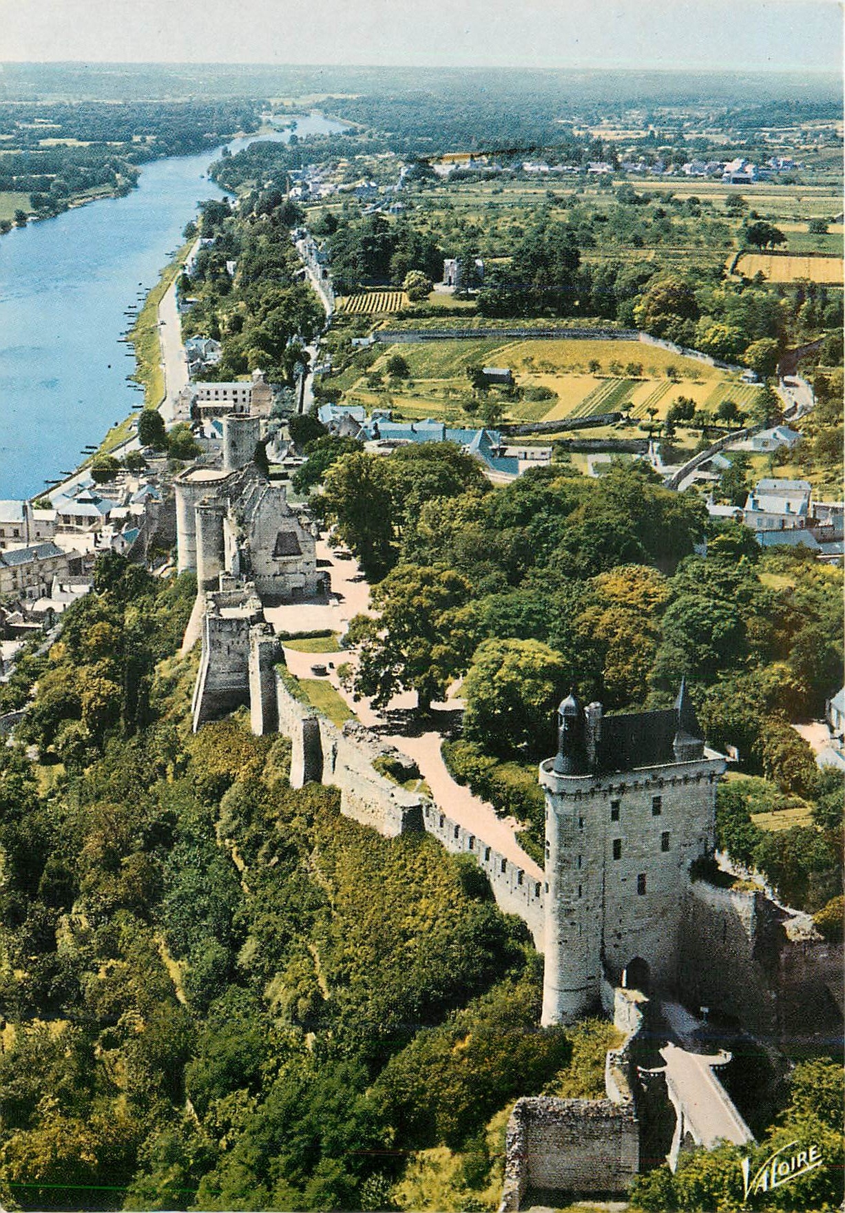 CPM Les Merveilles du Val de Loire Chinon Indre et Loire Le Chateau 
