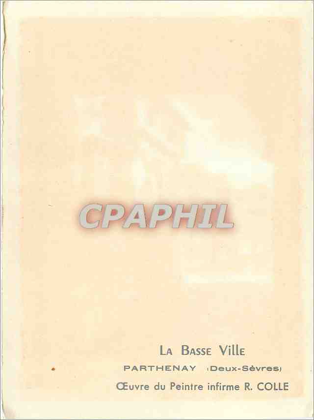 CPM La Basse Ville Parthenay Deux Sevres  — Rückseite