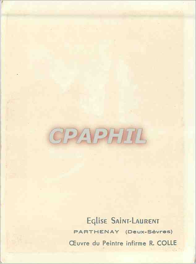 CPM Eglise Saint Laurent Parthenay Deux Sevres  — Rückseite