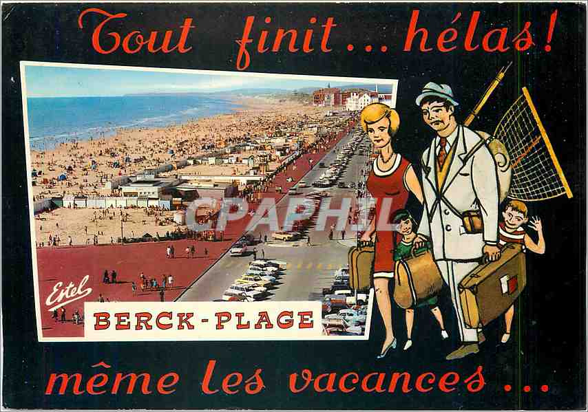 CPM Berck Plage Pas de Calais Vue sur la plage 