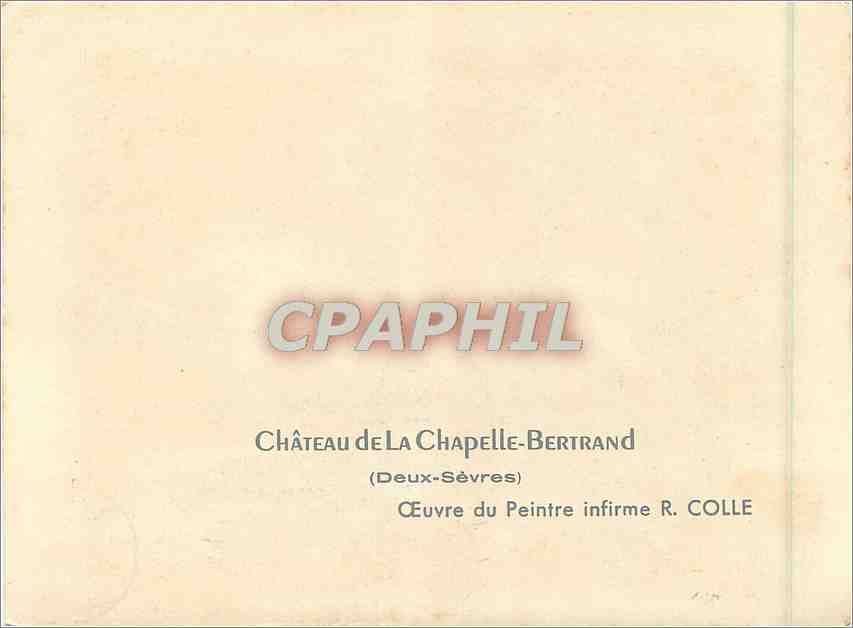 CPM Chateau de La Chapelle Bertrand Deux Sevres  — Rückseite