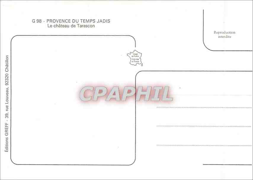 Le château de Tarascon — Provence du Temps Jadis — Éditions GREFF — Reverso