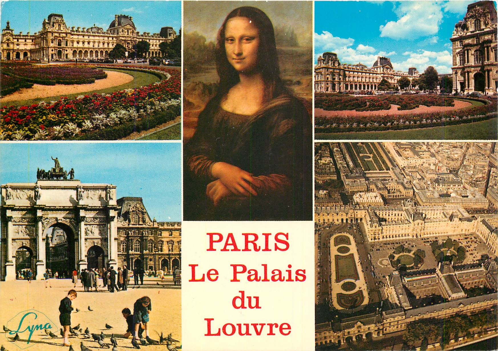 CPM Paris Le Palais du Louvre Joconde Mona Lisa