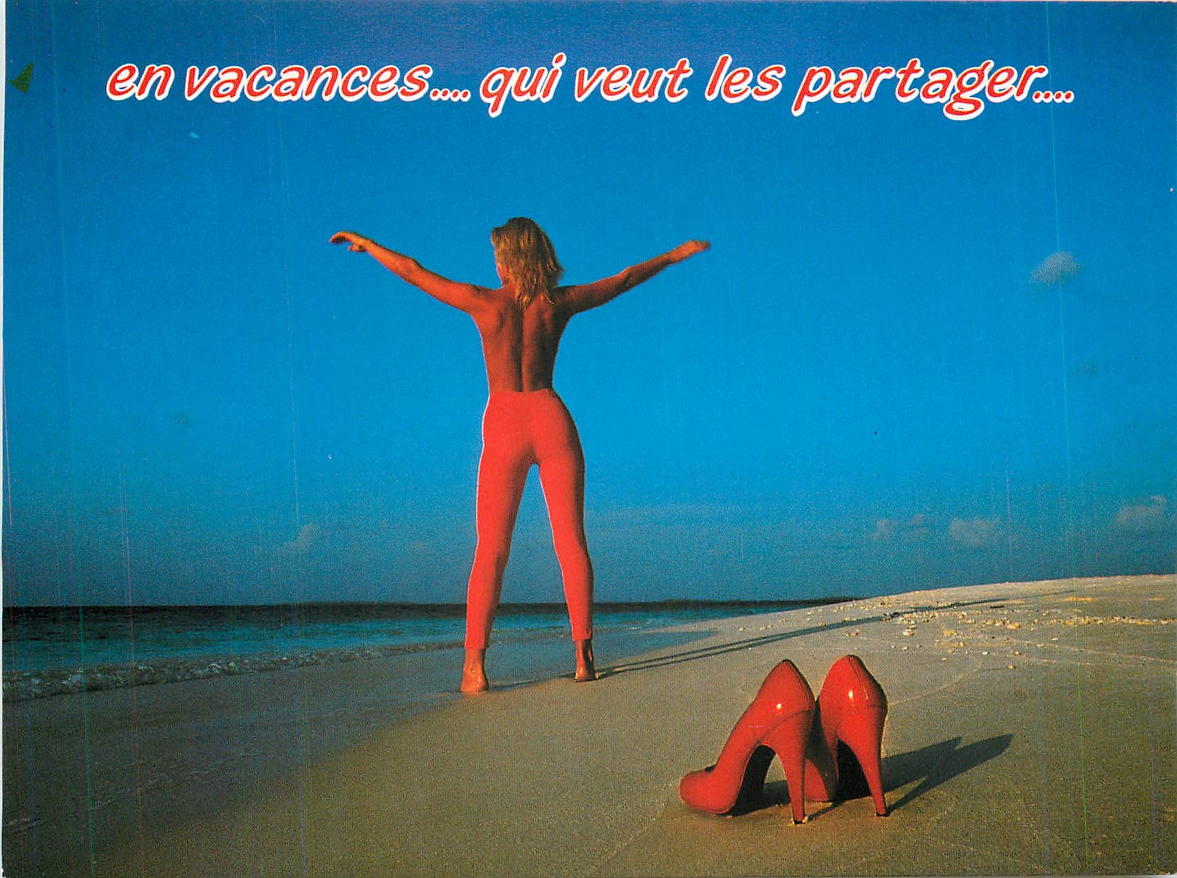 CPM En Vacances qui veut les Partager 