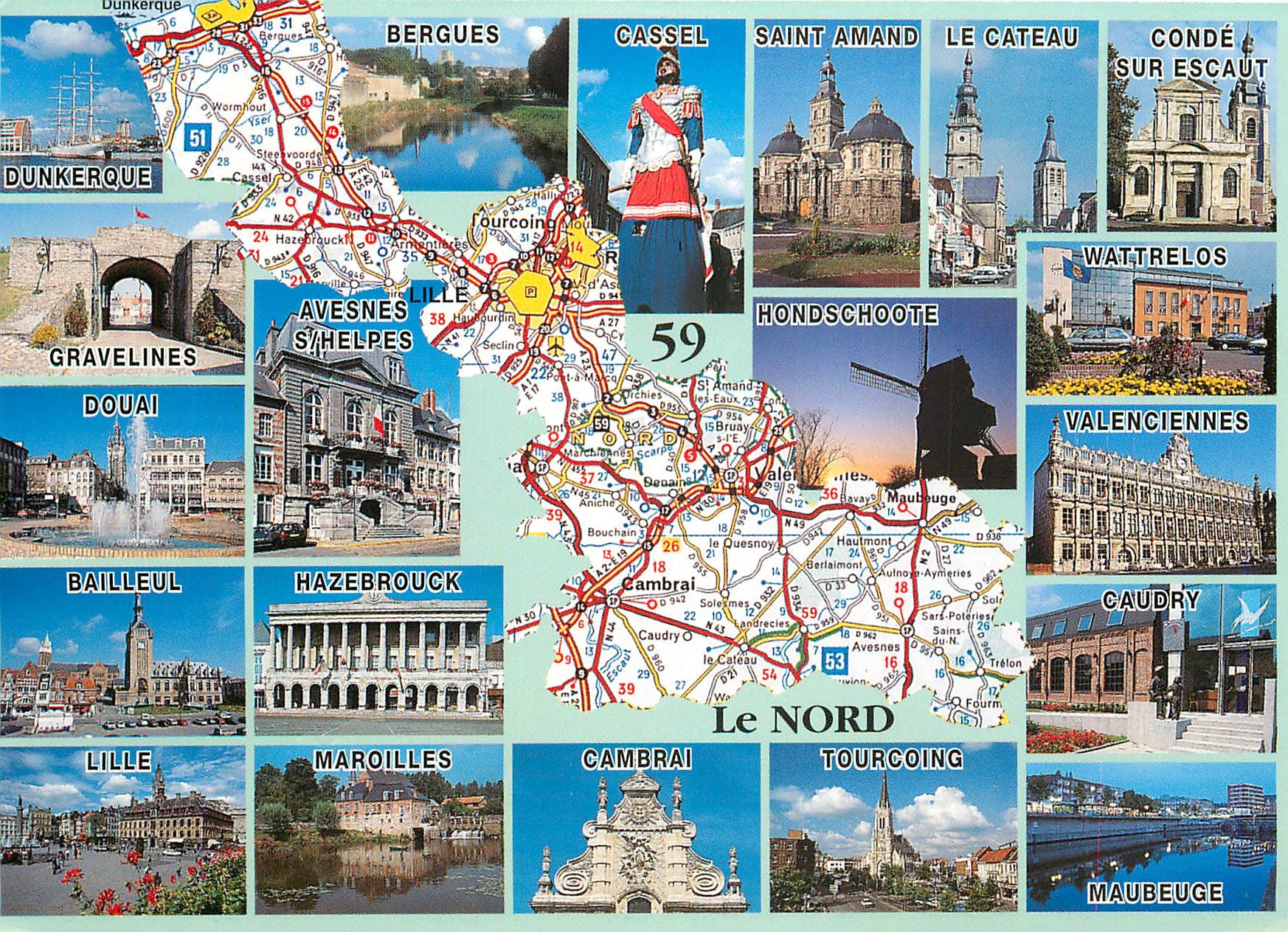 CPM Le Nord Departement de la Region Nord Pas de Calais 