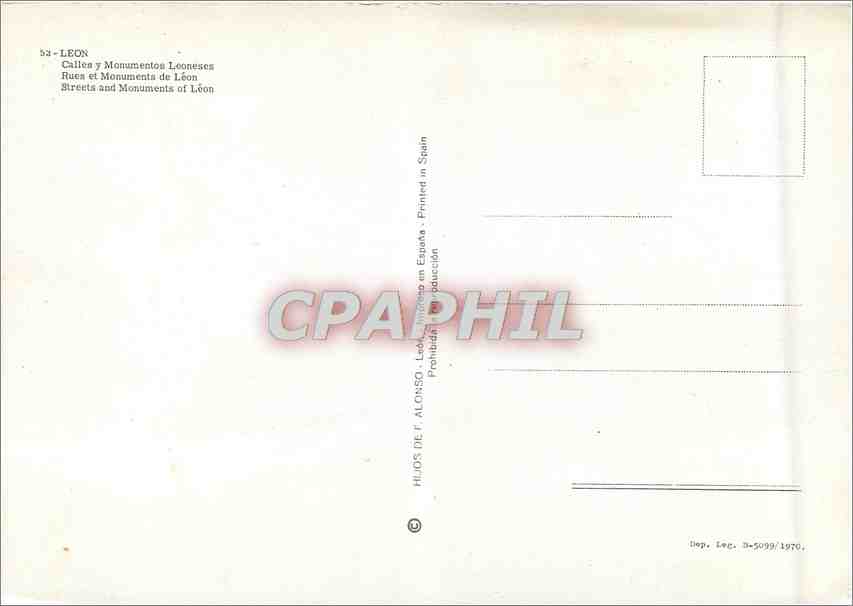 CPM Recuerdo de Leon  — Rückseite