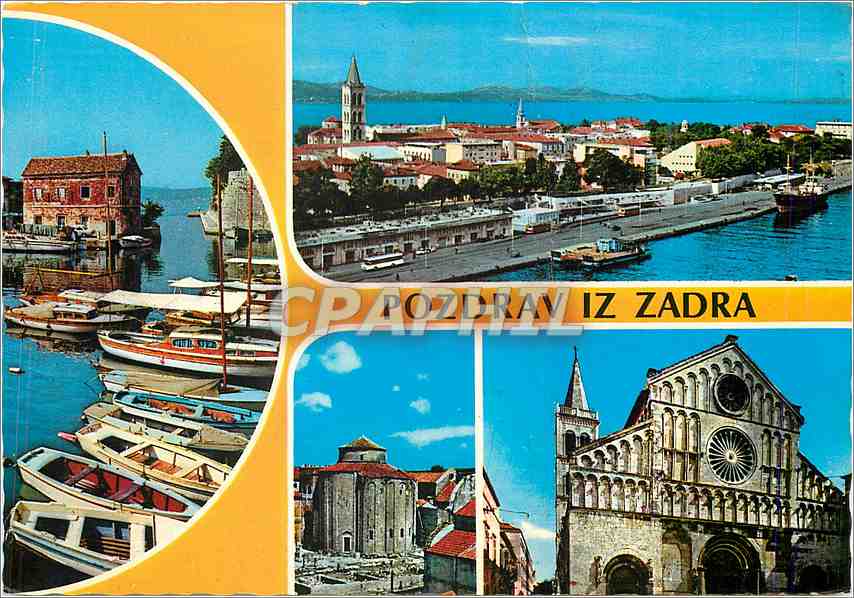 Zadar — vue panoramique et monuments — éditeur inconnu, n° de série non visible