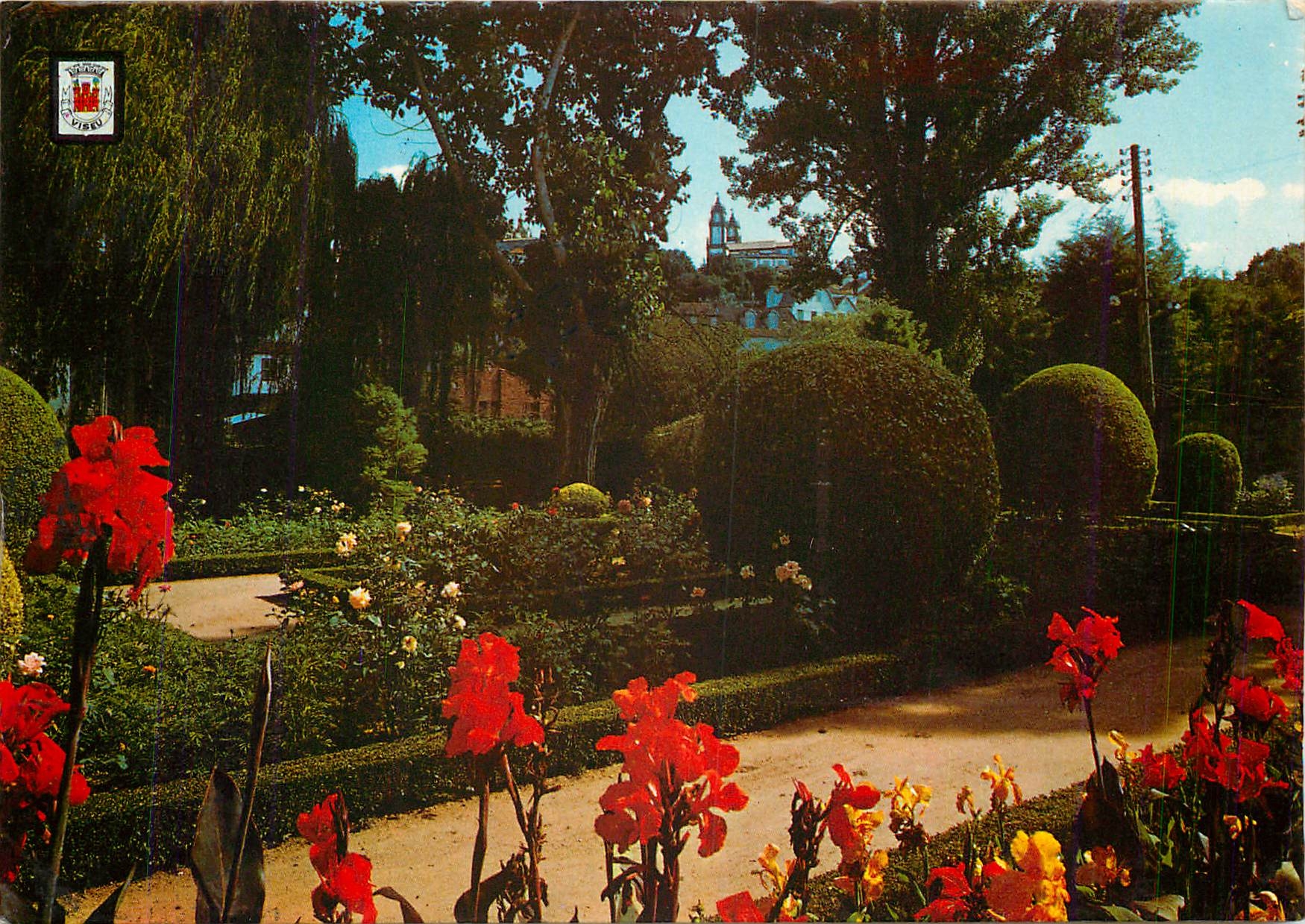 CPM Viseu Portugal Jardin de S Mateus 