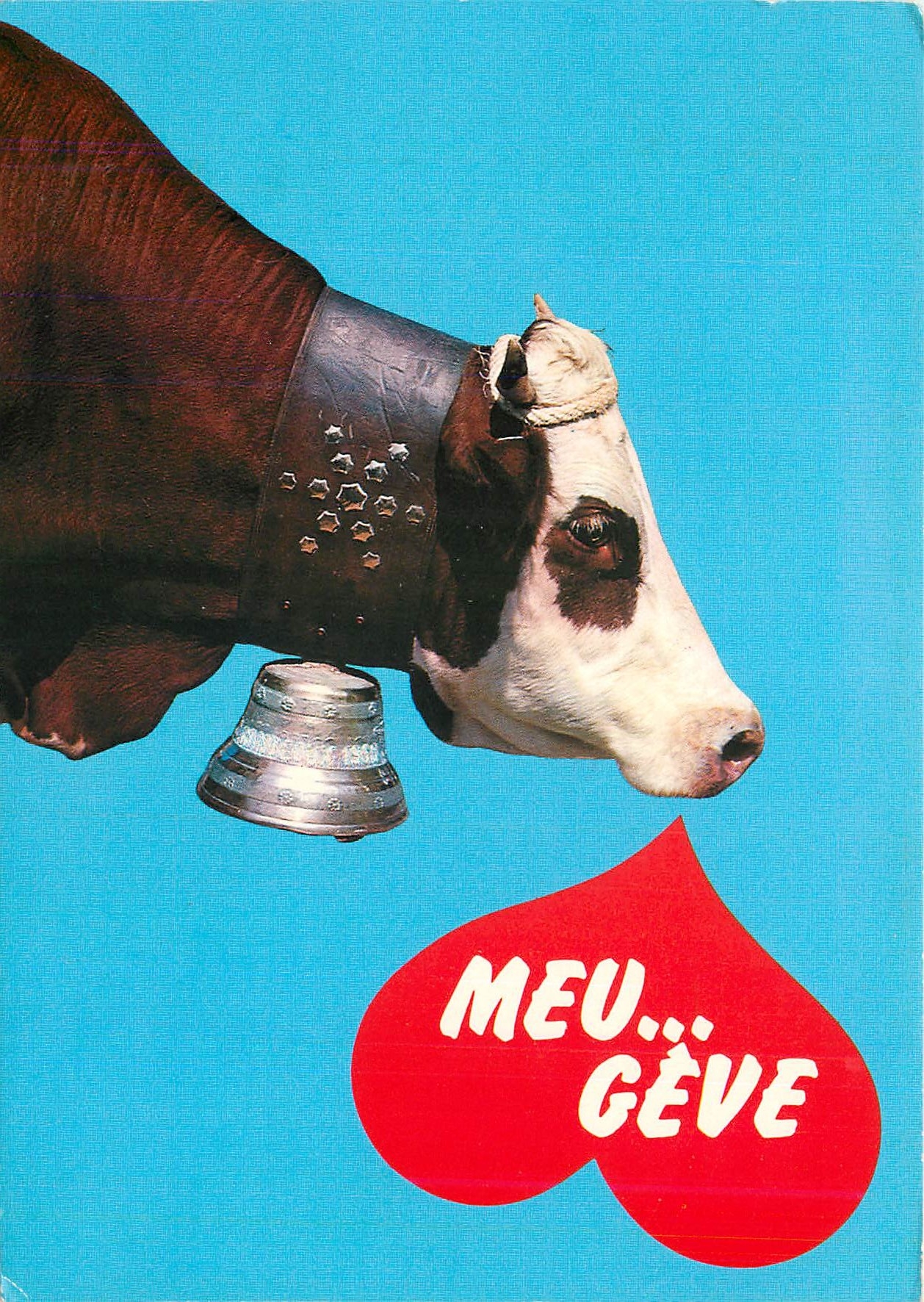 Vache avec cloche — Mégeve — éditeur non visible