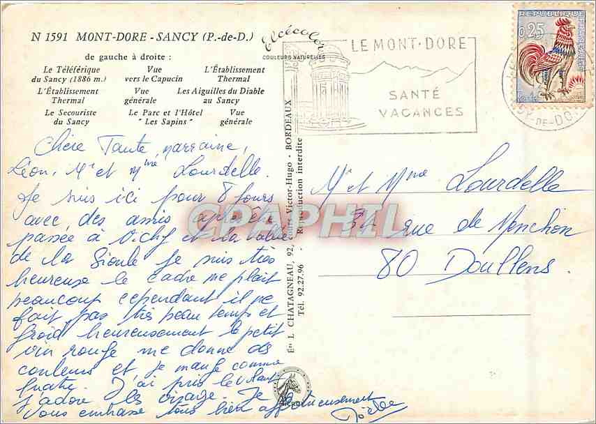 CPM Mont Dore Sancy  — Rückseite
