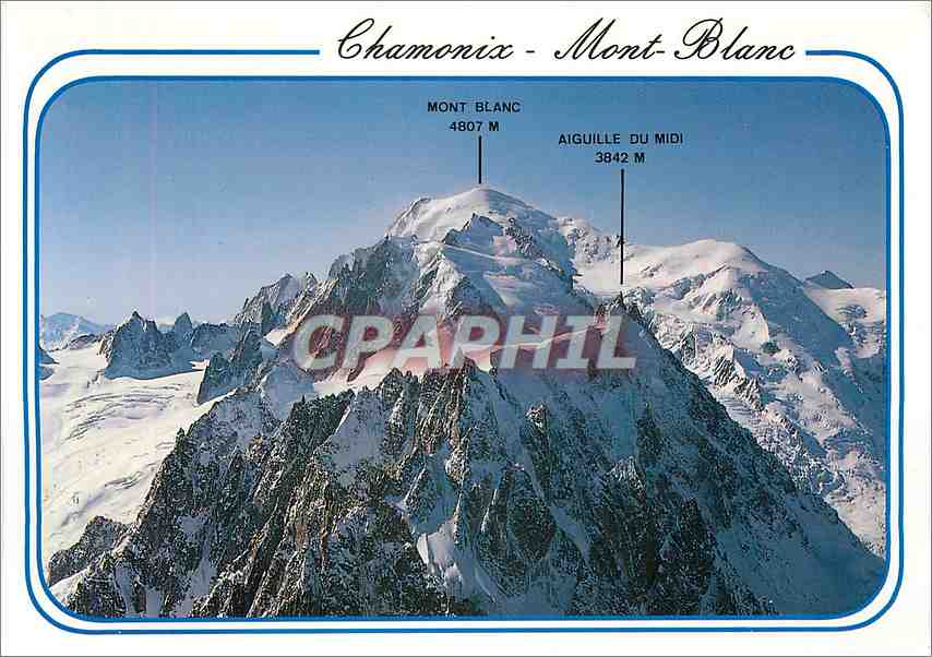 Chamonix - Mont-Blanc — panorama des sommets — Éditions Révalp