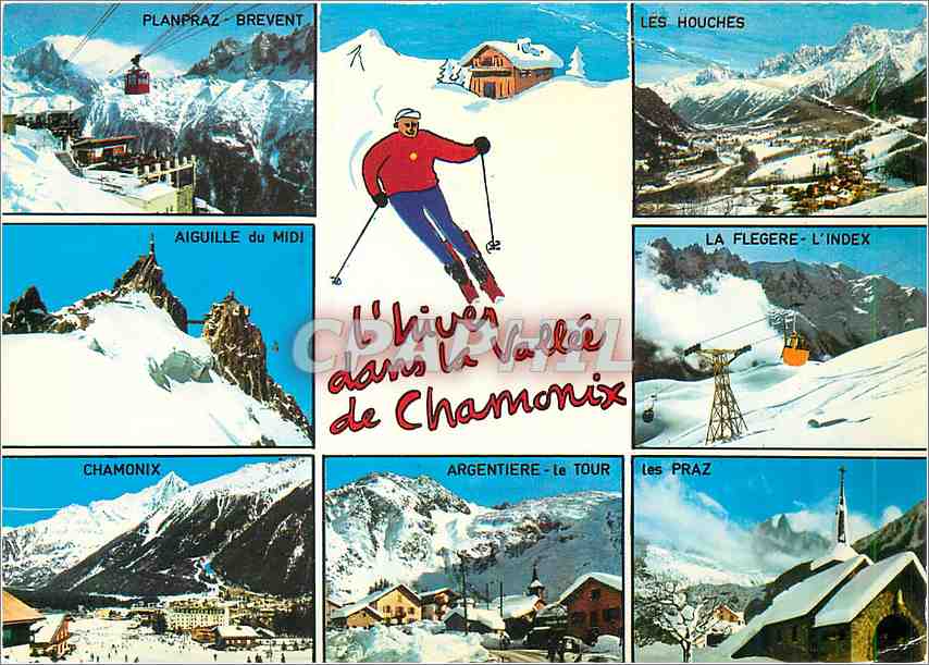 CPM L'Hiver dans la vallee de Chamonix 