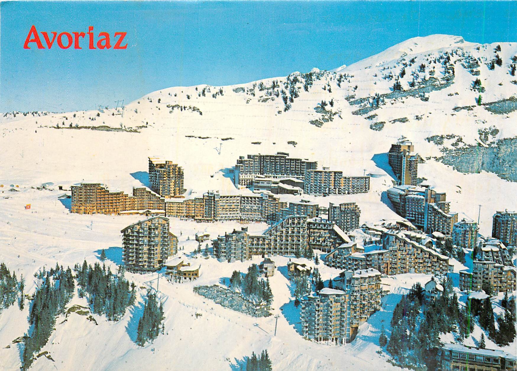 Avoriaz — vue aérienne — Combitier Imprimeur