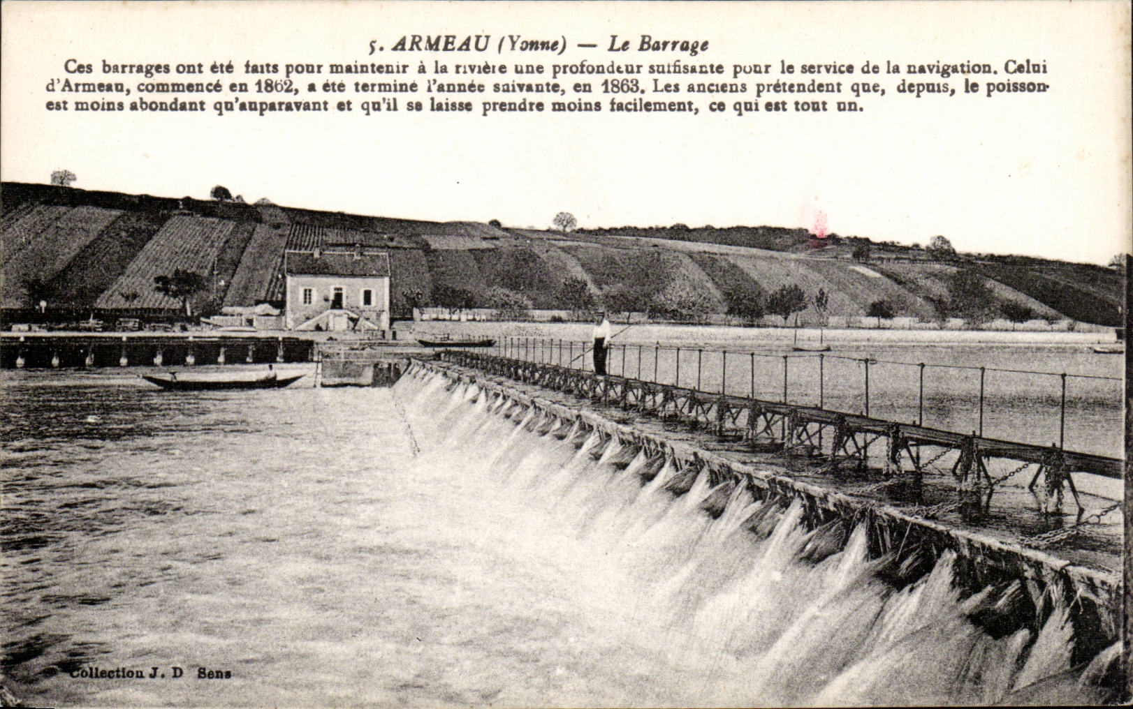 Armeau (Yonne) — Le Barrage — Collection J. D. Sons