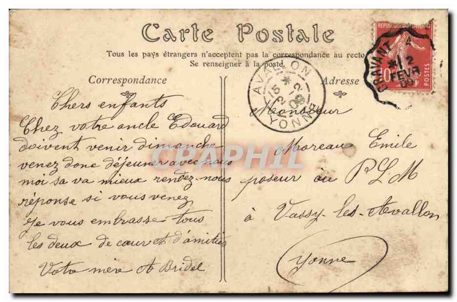 Arcy-sur-Cure — Le Château, Façade principale — ND Phot, n°77 — Achterkant