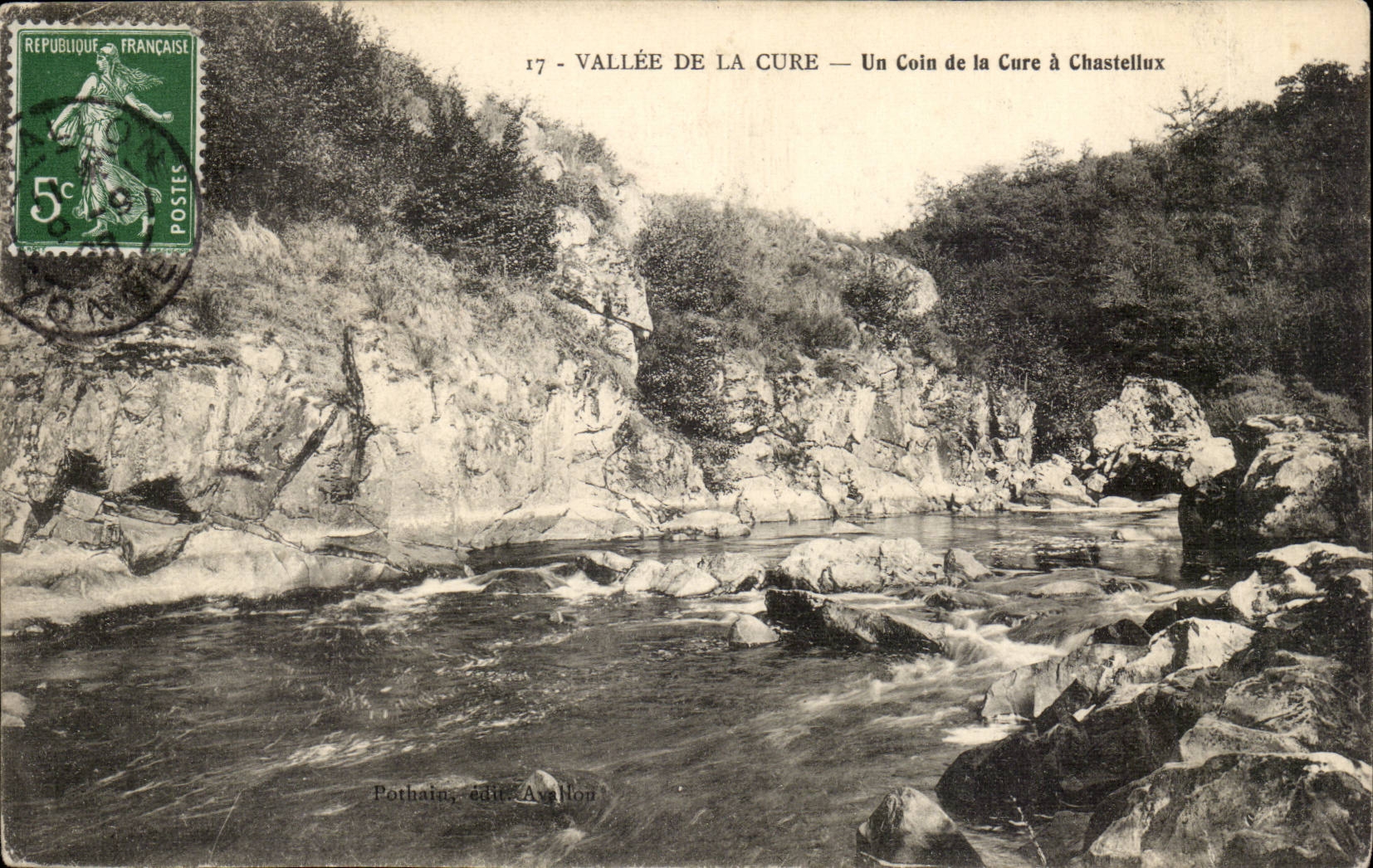 Vallée de la Cure — Un Coin de la Cure à Chastellux — Pothain, édit. Avallon