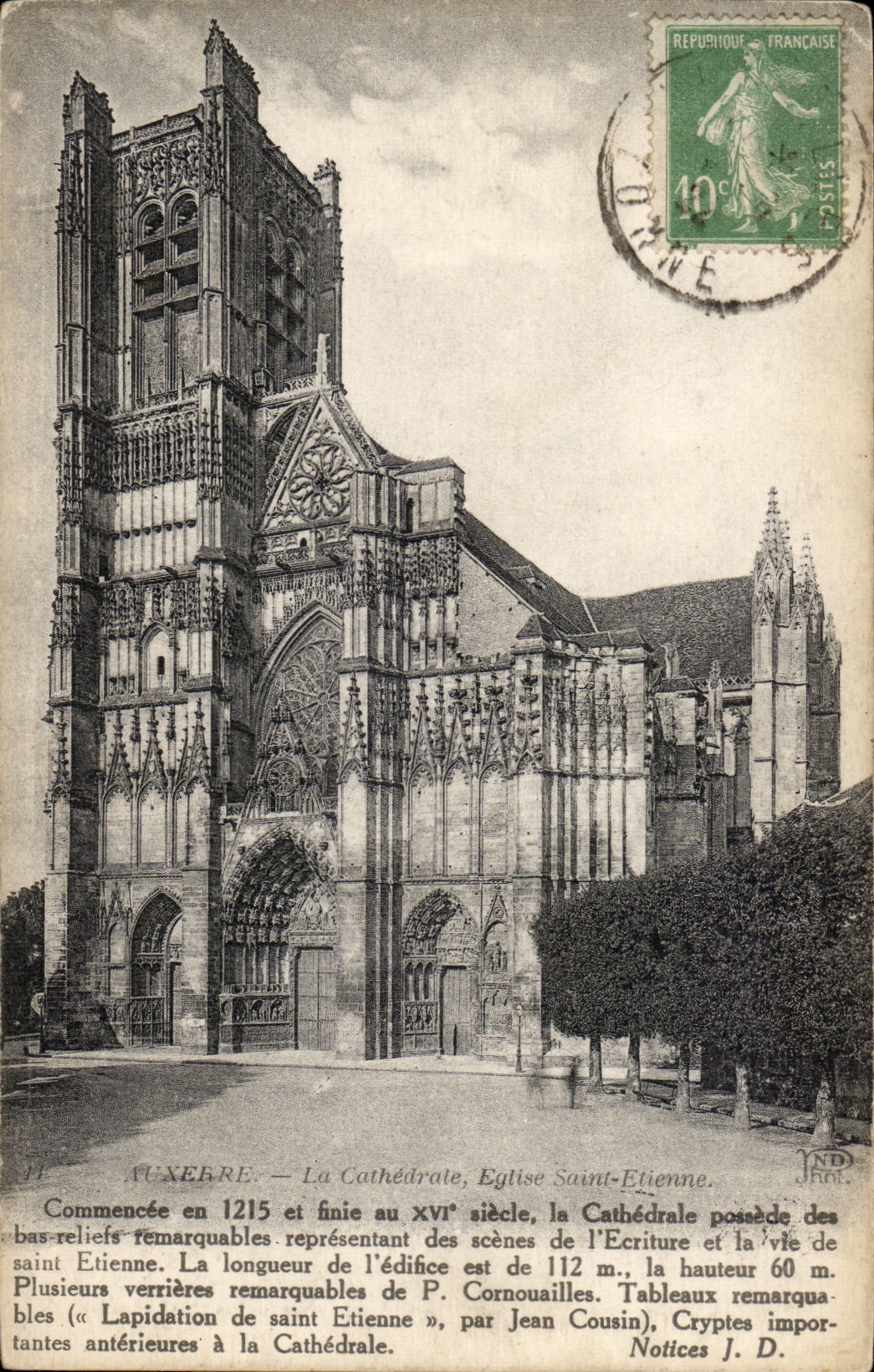 Auxerre — La Cathédrale, Église Saint-Étienne — Imp. Cité, Paris