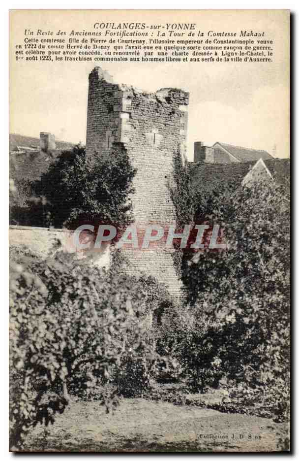 Coulanges sur Yonne CPA Reste des anciennes fortifications