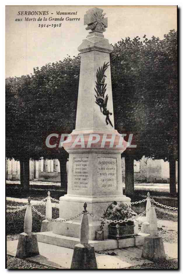 Serbonnes CPA Monument aux morts de la grande guerre 1914 1918