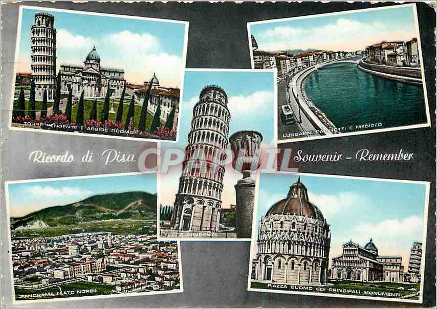 CPM Ricordo di Pisa Saouvenir