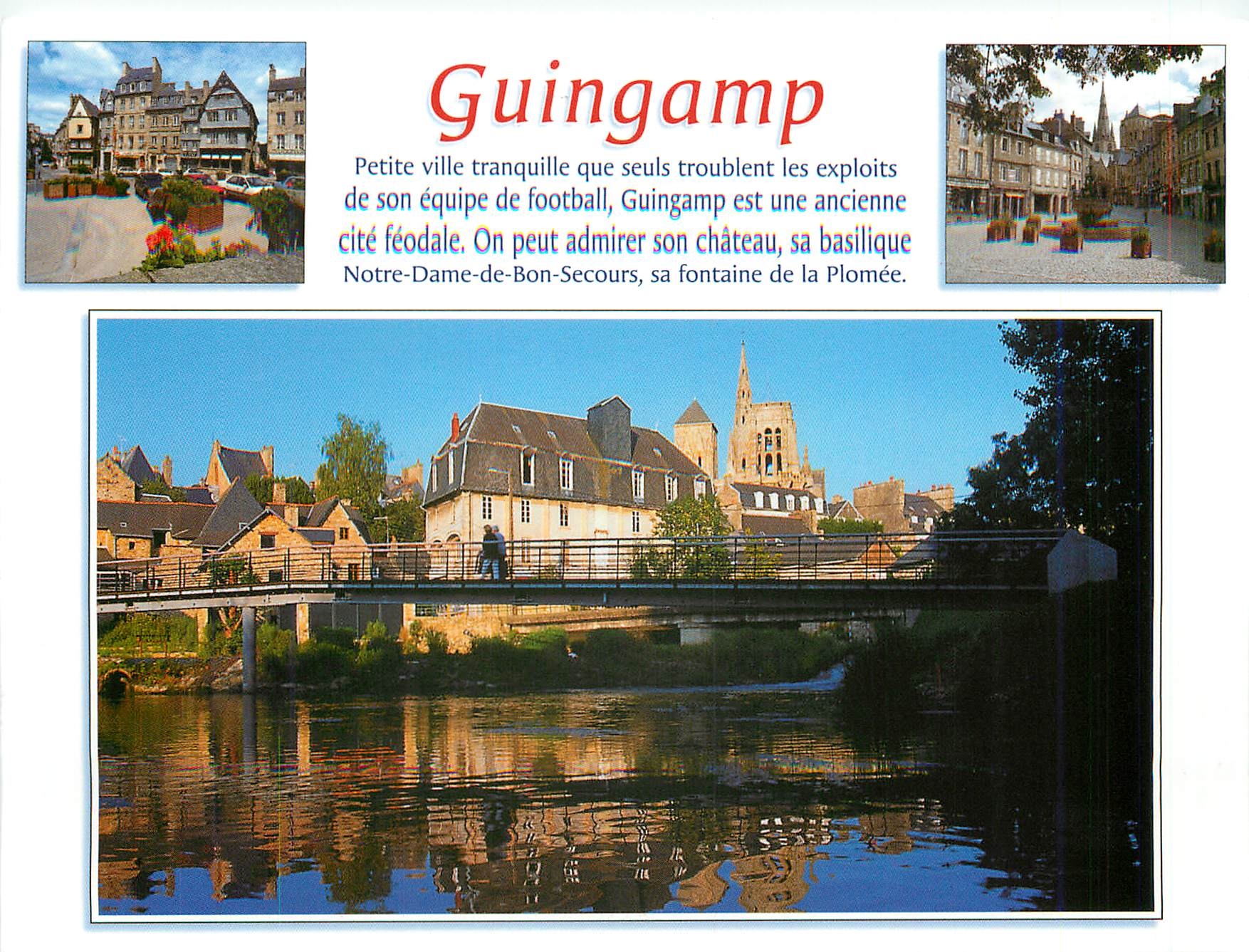 CPM Couleurs de Bretagne Guingamp (Cotes d'Armor) les vieilles maisons