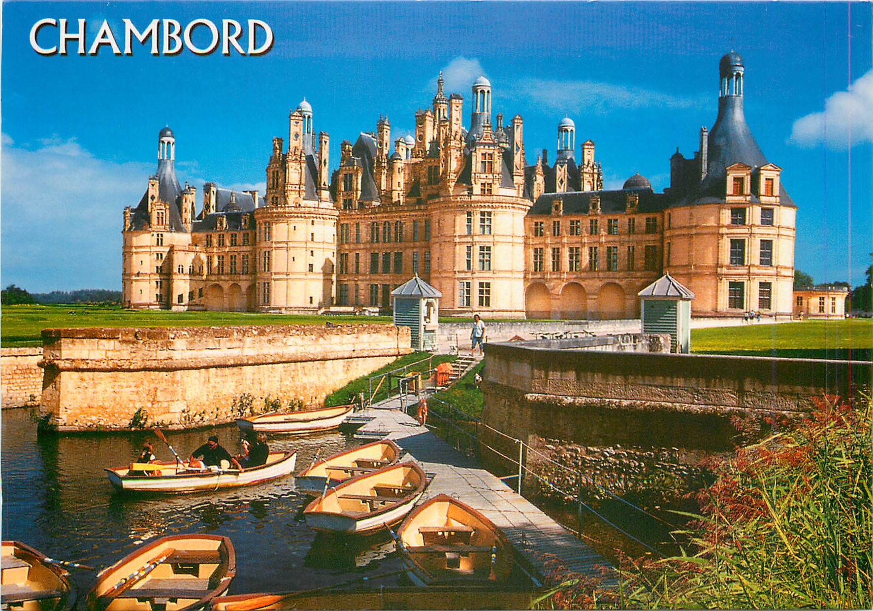Chambord — Façade principale du château (XVIe siècle) — Éditions Léconte