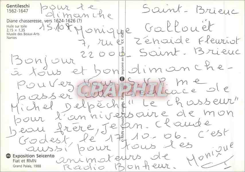 CPM Image de Bretagne les Grands Voiliers  — Rückseite