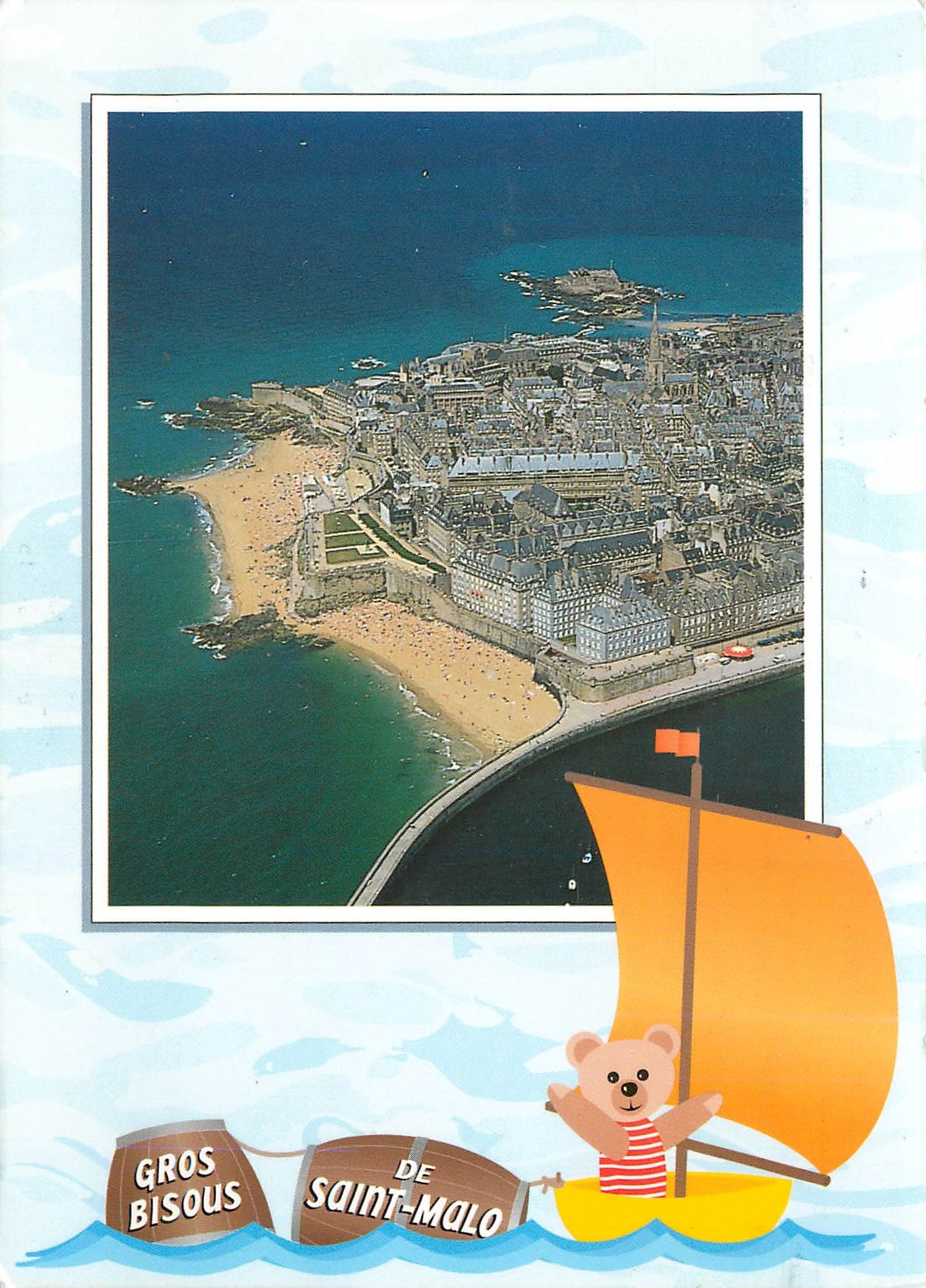 CPM Couleurs de Bretagne la cote d'Emeraude Saint Malo Cite Corsaure (Ille et Vilaine) la ville intr