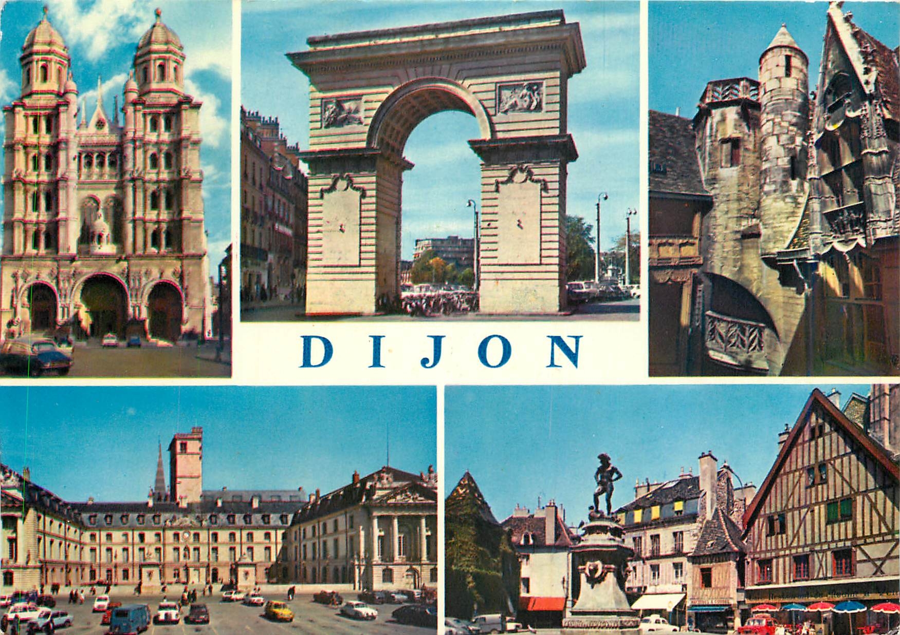 CPM Dijon (Cote d'Or) St Michel Hotel de ville ancien Palais