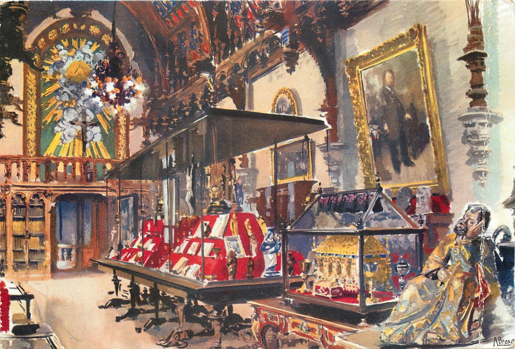 CPM La Benedictine a Fecamp Le Musee Salle Gothique