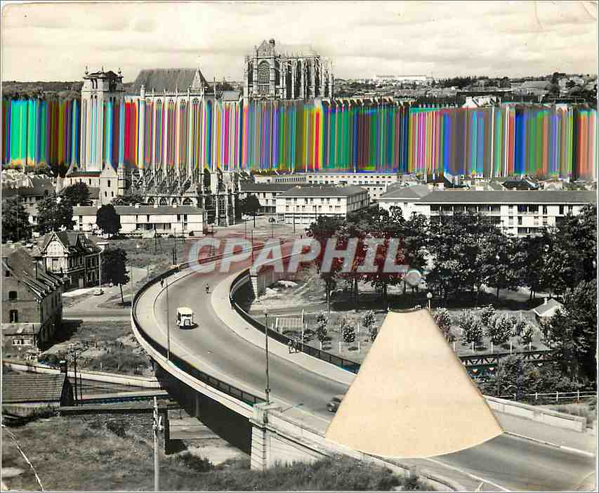 Beauvais — Vue générale et le Pont de Paris — Photo R. GATELET