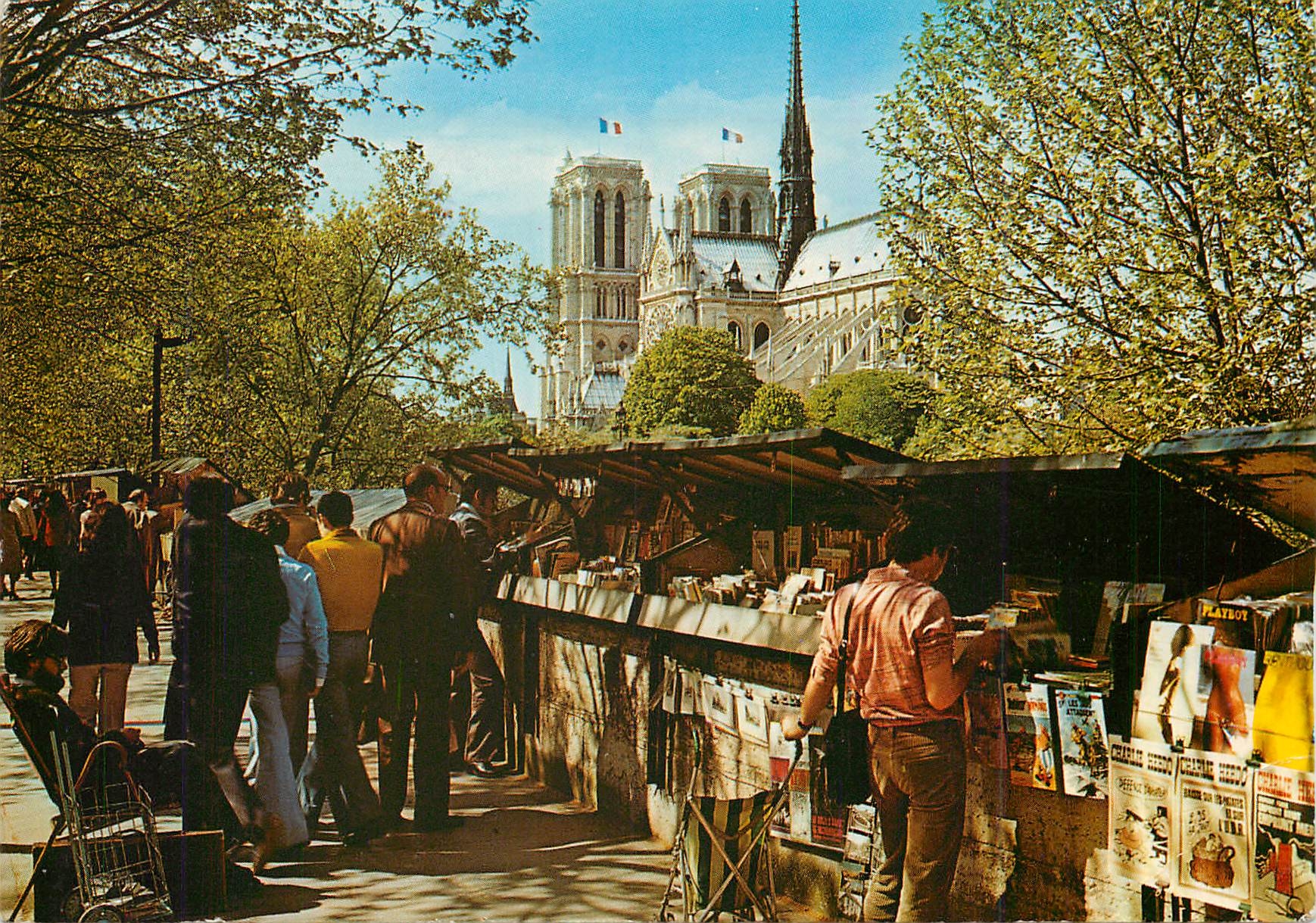 CPM Sous le Ciel de Paris Notre Dame et les boquiniste