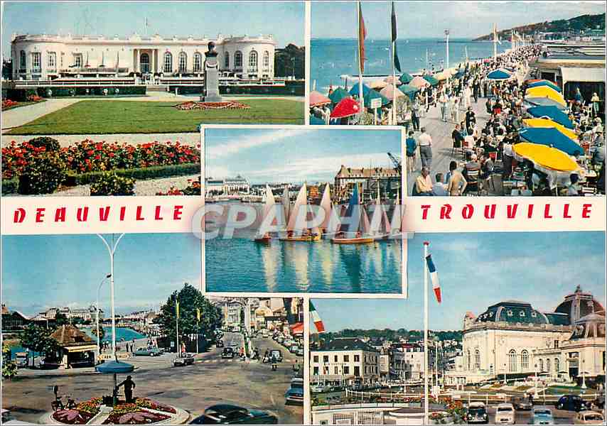 CPM Deauville Trouville Le Casino de Deauville les Planches Bassin des Yachts