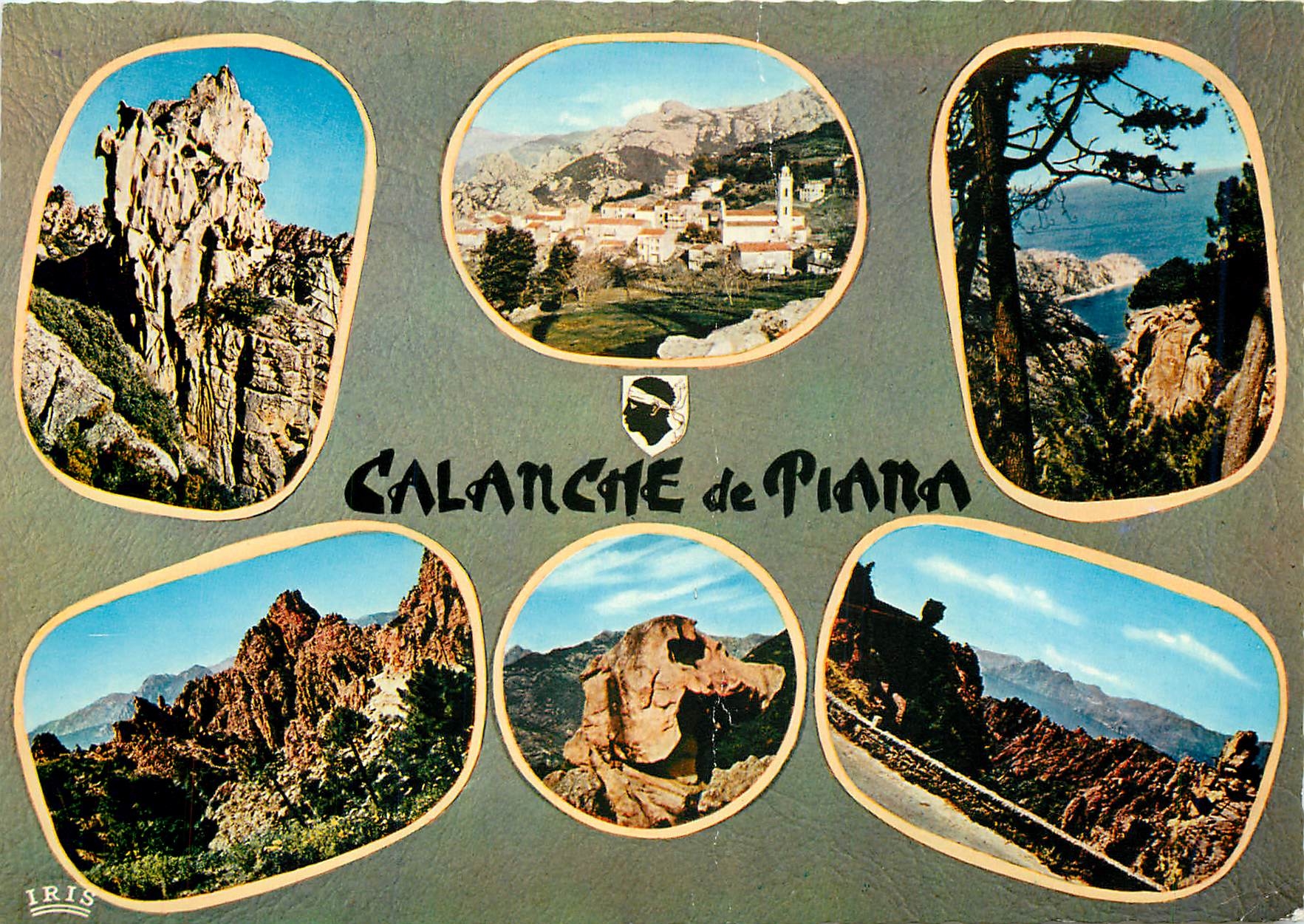 Calanche de Piana — paysages rocheux et village — Éditions Iris